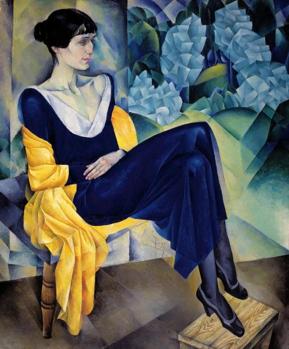 Натан Альтман. «Портрет А. А. Ахматовой», 1914 год. Холст, масло. Государственный Русский музей, Санкт-Петербург.
