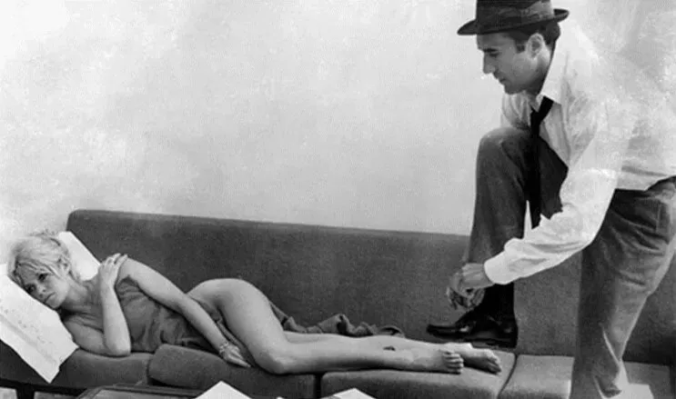 Брижит Бардо и Жан Люк Годар