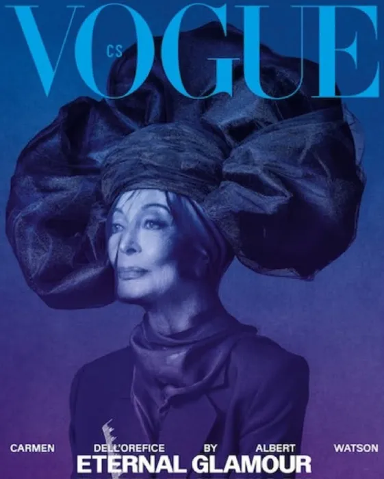 Кармен Делль’Орефиче на обложке журнала Vogue CS (Чехия и Словакия), апрель 2023 года