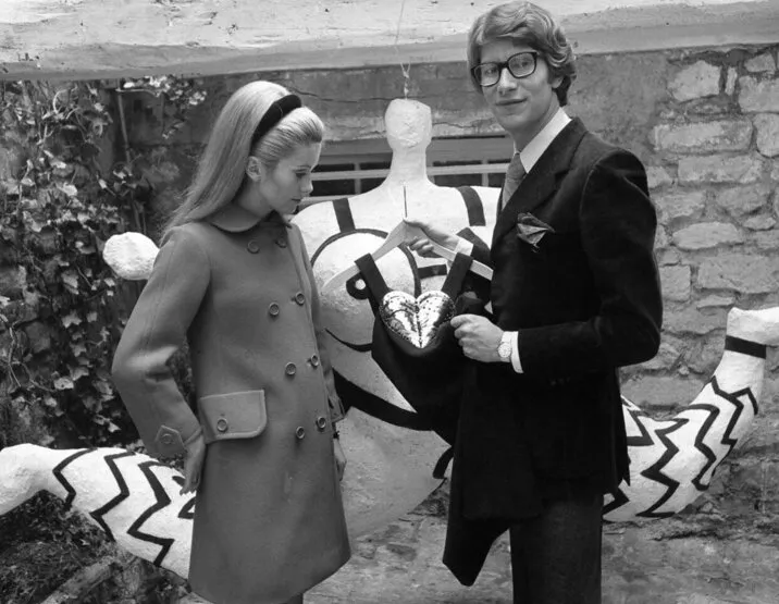 Катрин Денев и Ив Сен-Лоран