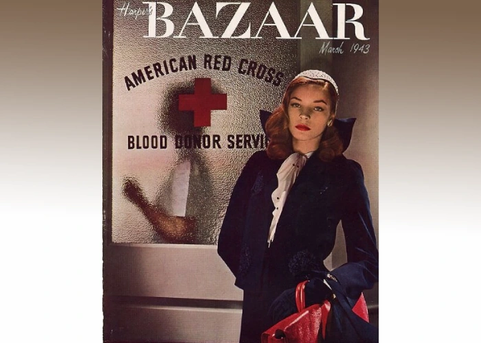 Лорен Бэколл на обложке журнала Harper’s BAZAAR в марте 1943 года. Изображение: harpersbazaar.com
