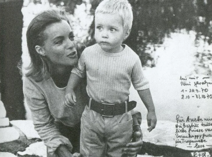 Роми Шнайдер с сыном