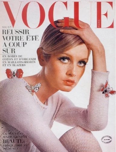 Твигги на обложке журнала Vouge Твигги на обложке журнала Vouge